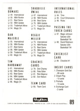 Load image into Gallery viewer, Checklist (NBA Basketball Card) 1994 Skybox USA # 89 Mint