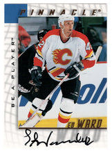 Load image into Gallery viewer, Ed Ward - Calgary Flames (NHL Hockey Card) 1997-98 Be A Player Pinnacle Authentic Autographs # 172 Mint