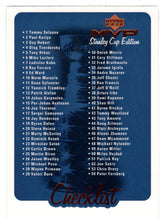 Load image into Gallery viewer, Checklist # 1 (# 1 - # 110) (NHL Hockey Card) 1999-00 Upper Deck MVP Stanley Cup Edition # 219 Mint