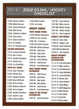 Load image into Gallery viewer, Checklist # 3 (NHL Hockey Card) 2002-03 O-Pee-Chee # 3 of 3 Mint