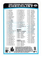 Load image into Gallery viewer, Checklist (MLB Baseball Card) 2006 Topps Opening Day # 165 Mint