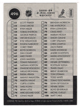 Load image into Gallery viewer, Checklist # 1 (# 1 - # 100) (NHL Hockey Card) 2008-09 O-Pee-Chee # 496 Mint