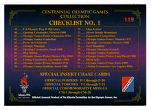 Load image into Gallery viewer, Checklist # 1 (Olympic-Sports Card) Centennial Olympic Games Collection - 1995 Collect-A-Card # 119 Mint