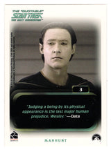 Load image into Gallery viewer, Encounter at Farpoint (Trading Card) The Quotable Star Trek: The Next Generation - 2005 Rittenhouse Archives # 3 - Mint