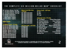 Load image into Gallery viewer, Checklist # 2 (Checklist # 66 - # 72, Bonus) (Trading Card) Six Million Dollar Man Seasons One and Two - 2004 Rittenhouse Archives # 2 - Mint