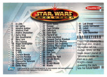 Load image into Gallery viewer, Checklist # 1 - Anakin & Shmi Skywalker (Trading Card) Star Wars Evolution - 2001 Topps # C1 - Mint