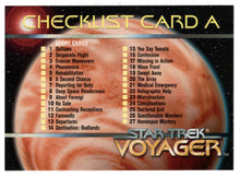 Load image into Gallery viewer, Checklist Card A (Trading Card) Star Trek Voyager - Season One - Series One - 1995 Skybox # 97 - Mint