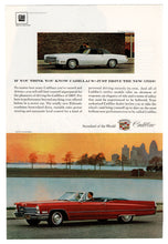 Load image into Gallery viewer, Cadillac DeVille Convertible - Vintage Ad # 150 - General Motors Company 1967