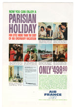 Load image into Gallery viewer, Air France Jet Vintage Ad - (Enjoy a Parisian Holiday) # 169 - 1960's