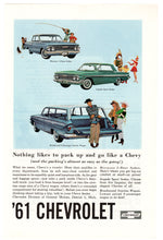 Load image into Gallery viewer, Chevrolet Sedan's & Wagons 1961 - Vintage Ad - # 212 - General Motors Company 1961