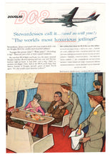 Load image into Gallery viewer, Douglas DC-8 Jet Vintage Ad - (The World's Most Luxurious Jetliner!) # 221 - 1960's
