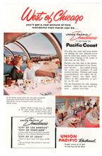 Load image into Gallery viewer, Union Pacific Railroad Vintage Ad - (West of Chicago) # 223 - 1960's