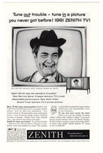 Load image into Gallery viewer, Zenith 1961 Television Vintage Ad - (Featuring Red Skelton) # 248 - 1961