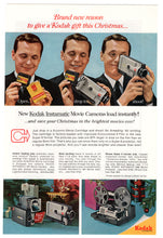 Load image into Gallery viewer, Kodak Instamatic Movie Camera - Vintage Ad (Movie Camera and Projector - Super 8mm) - # 252 - 1960's