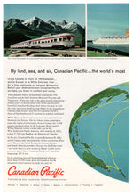 Load image into Gallery viewer, Canadian Pacific Vintage Ad - (Land, Sea and Air) # 259 - 1960's