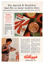 Load image into Gallery viewer, Kellogg's Special K Cereal - Vintage Ad - (Special K Breakfast) # 272 - 1960's