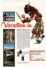 Load image into Gallery viewer, New Mexico Vacation, USA Vintage Ad - (Land of Enchantment) # 274 - 1960's