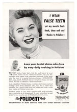 Load image into Gallery viewer, Polident for False Teeth Vintage Ad (Use Polodent Daily) # 322 - 1960's
