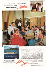 Load image into Gallery viewer, Matson Cruise Line Vintage Ad - (Cruising on the Lurline in Hawaii) # 338 - 1960's