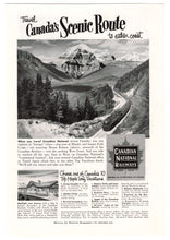 Load image into Gallery viewer, Canadian National Railways Vintage Ad - (Canada's Scenic Route) # 342 - 1960's