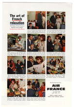 Load image into Gallery viewer, Air France Jet Vintage Ad - (The Art of French Relaxation) # 356 - 1960's