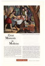 Load image into Gallery viewer, Parker-Davis Vintage Ad (Great Moments in Medicine) # 378 - 1960