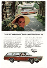 Load image into Gallery viewer, Caprice by Chevrolet 1966 - Vintage Ad - (Caprice Custom Wagons) # 405 - General Motors Company 1966