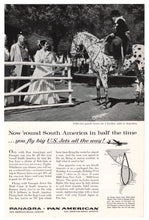 Load image into Gallery viewer, Panagra Airlines Vintage Ad - (USA Jet Routes to South America) # 427 - 1960's