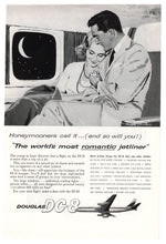 Load image into Gallery viewer, Douglas DC-8 Jet Vintage Ad - (The World's Most Romantic Jetliners) # 455 - 1960's