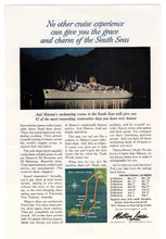 Load image into Gallery viewer, Matson Cruise Line Vintage Ad - (The Charm of the South Seas) # 462 - 1960's