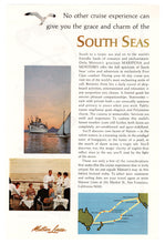 Load image into Gallery viewer, Matson Cruise Lines Vintage Ad - (South Seas Cruises) # 507 - 1960's