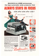 Load image into Gallery viewer, Balomatic Slide Projectors - Vintage Ad (First Automatic Slide Projector) - # 566 - 1960's