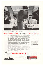 Load image into Gallery viewer, Trailways Coach & Bus Vintage Ad - (Trailways Silver Anniversary) # 579 - 1961