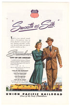 Load image into Gallery viewer, Union Pacific Railroad Vintage Ad - (Smooth as Silk) # 615 - 1960's