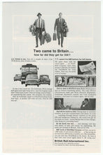 Load image into Gallery viewer, British Rail International Vintage Ad (Two Came to Britain) # 635 - 1960's