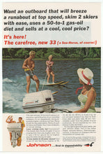 Load image into Gallery viewer, Johnson Outboard Motors - Vintage Ad - (Seahorse 22) # 638 - 1964