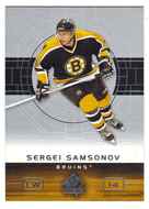 Sergei Samsonov - Boston Bruins (NHL Hockey Card) 2002-03 Upper Deck SP Authentic # 7 Mint