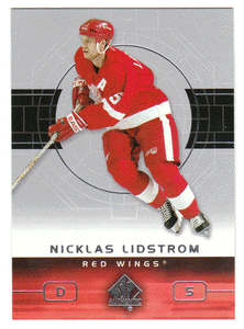 Nicklas Lidstrom - Detroit Red Wings (NHL Hockey Card) 2002-03 Upper Deck SP Authentic # 34 Mint