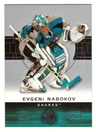 Evgeni Nabokov - San Jose Sharks (NHL Hockey Card) 2002-03 Upper Deck SP Authentic # 74 Mint