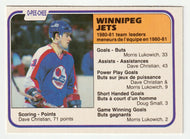 Dave Christian - Winnipeg Jets - Team Leaders (NHL Hockey Card) 1981-82 O-Pee-Chee # 378 VG