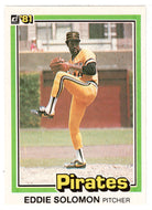 Eddie Solomon - Pittsburgh Pirates (MLB Baseball Card) 1981 Donruss # 16 NM/MT