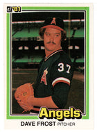 Dave Frost - California Angels (MLB Baseball Card) 1981 Donruss # 52 NM/MT