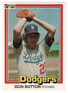 Don Sutton - Los Angeles Dodgers (MLB Baseball Card) 1981 Donruss # 58 NM/MT
