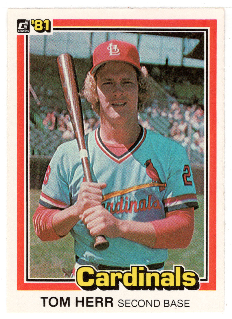 Tom Herr - St. Louis Cardinals (MLB Baseball Card) 1981 Donruss # 68 NM/MT