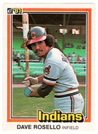 Dave Rosello - Cleveland Indians (MLB Baseball Card) 1981 Donruss # 79 NM/MT