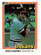 Ron Hassey - Cleveland Indians (MLB Baseball Card) 1981 Donruss # 80 NM/MT