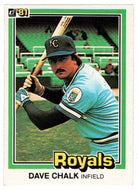 Dave Chalk - Kansas City Royals (MLB Baseball Card) 1981 Donruss # 101 NM/MT