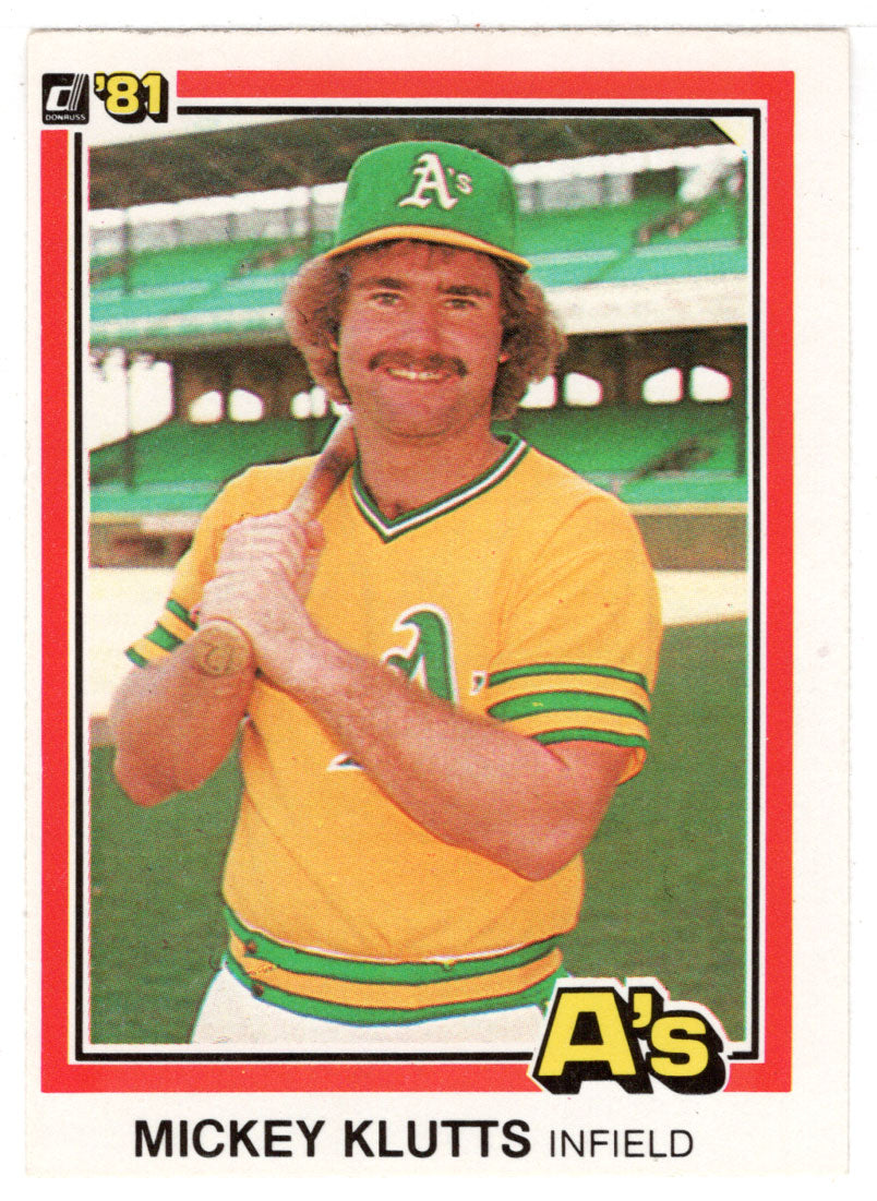 Mickey Klutts - Oakland Athletics (MLB Baseball Card) 1981 Donruss # 110 NM/MT