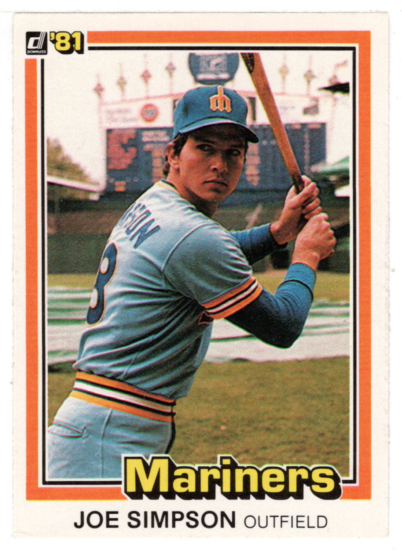 Joe Simpson - Seattle Mariners (MLB Baseball Card) 1981 Donruss # 168 NM/MT