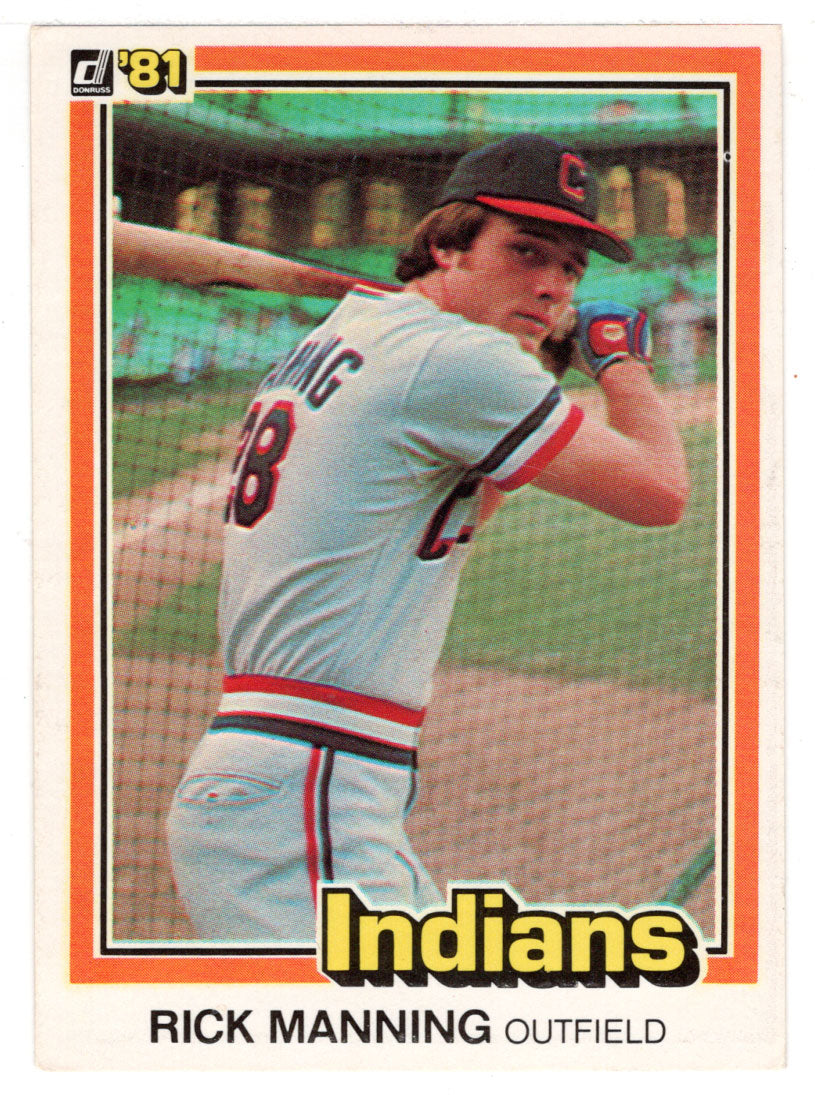Rick Manning - Cleveland Indians (MLB Baseball Card) 1981 Donruss # 202 NM/MT